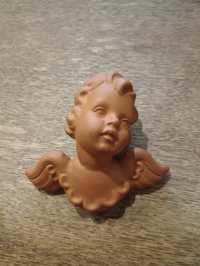Piękna figurka Anioł z ceramiki sygnowana