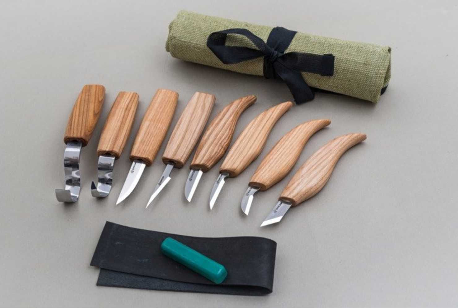 Zestaw 8 nóży do rzeźbienia BeaverCraft