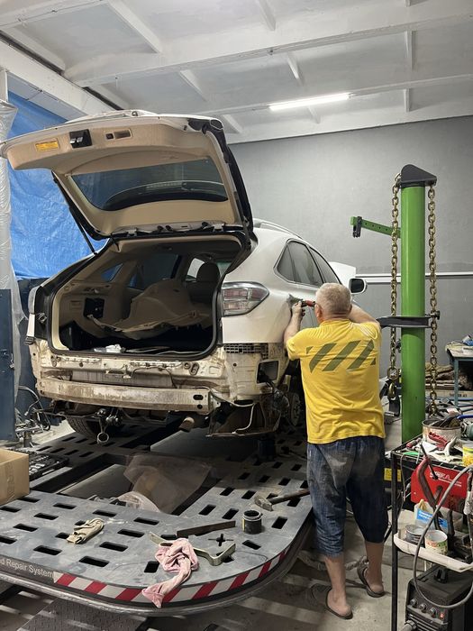 Рихтовка,покраска,полировка,сварка,замена порогов