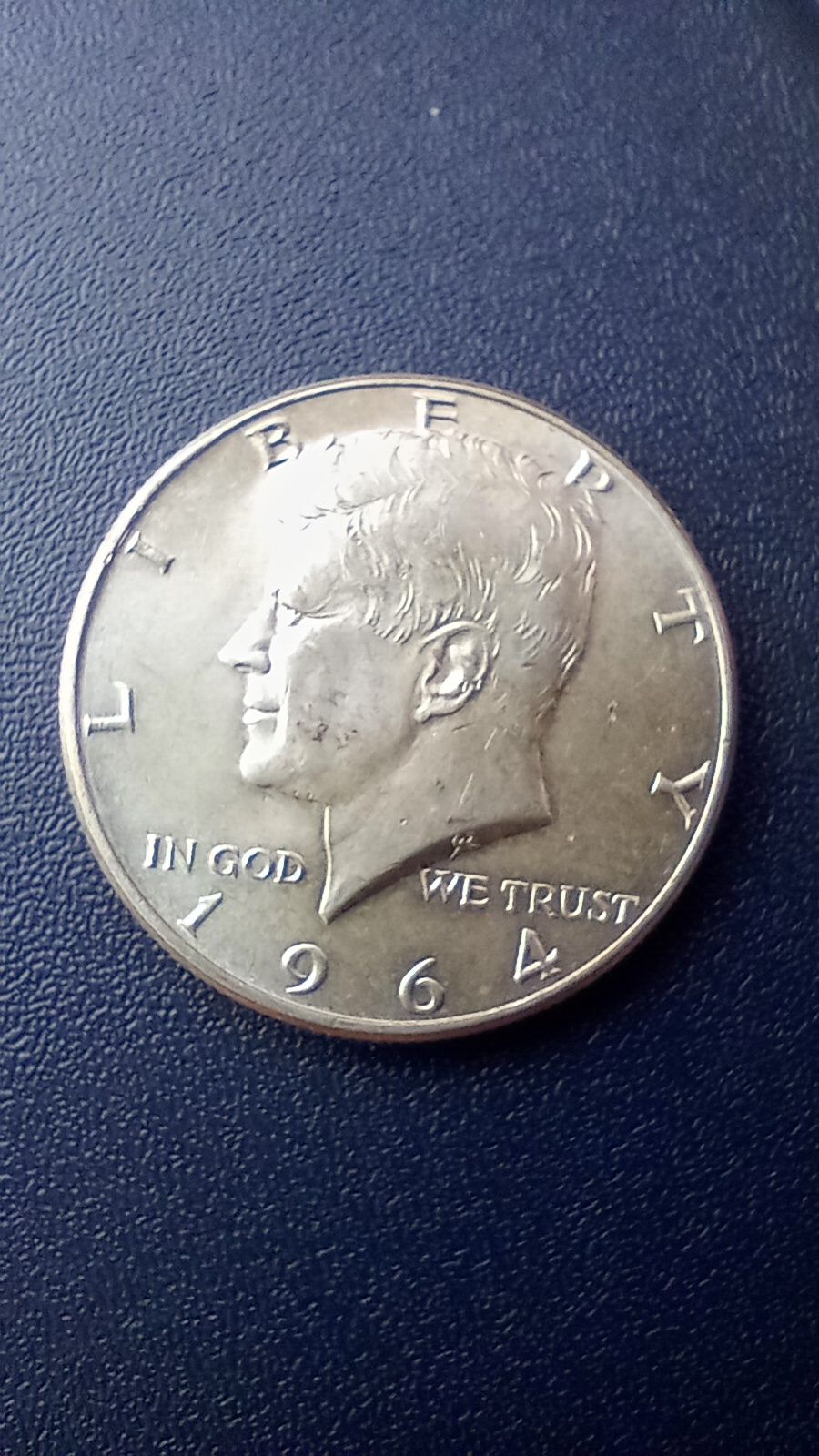 2 монета США пів долара 1964 року. Срібло 900 проба.