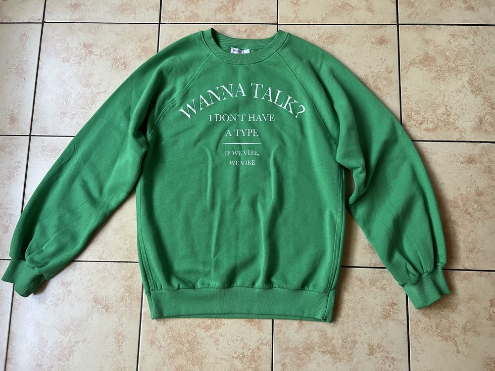 Zielona bluza Bershka