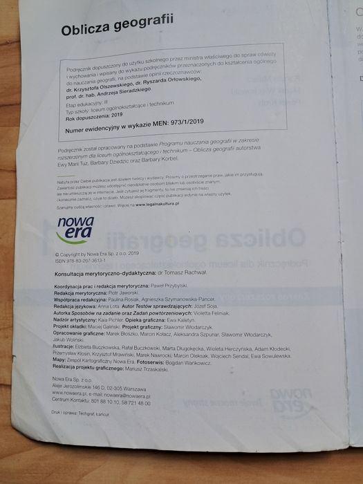 Oblicza geografii 1 podręcznik zakres rozszerzony