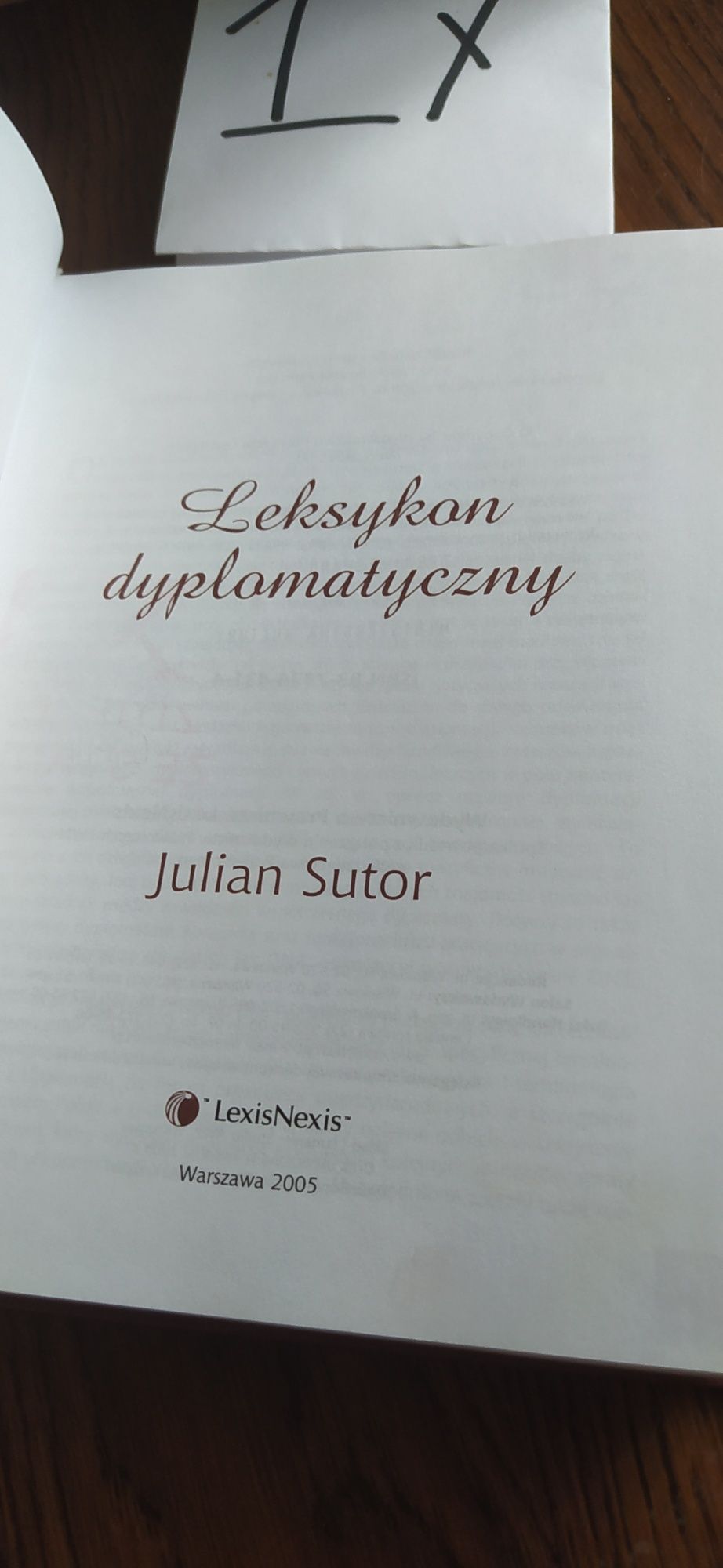 Leksykon dyplomatyczny Julian Sutor