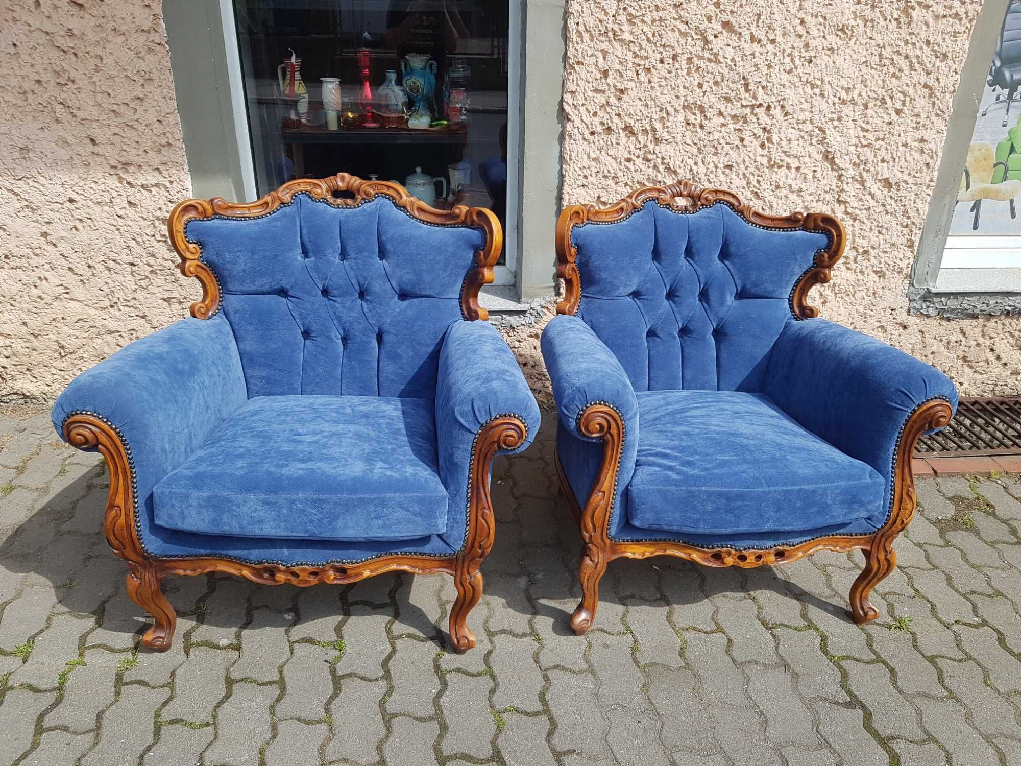 Dwa piękne fotele barokowe