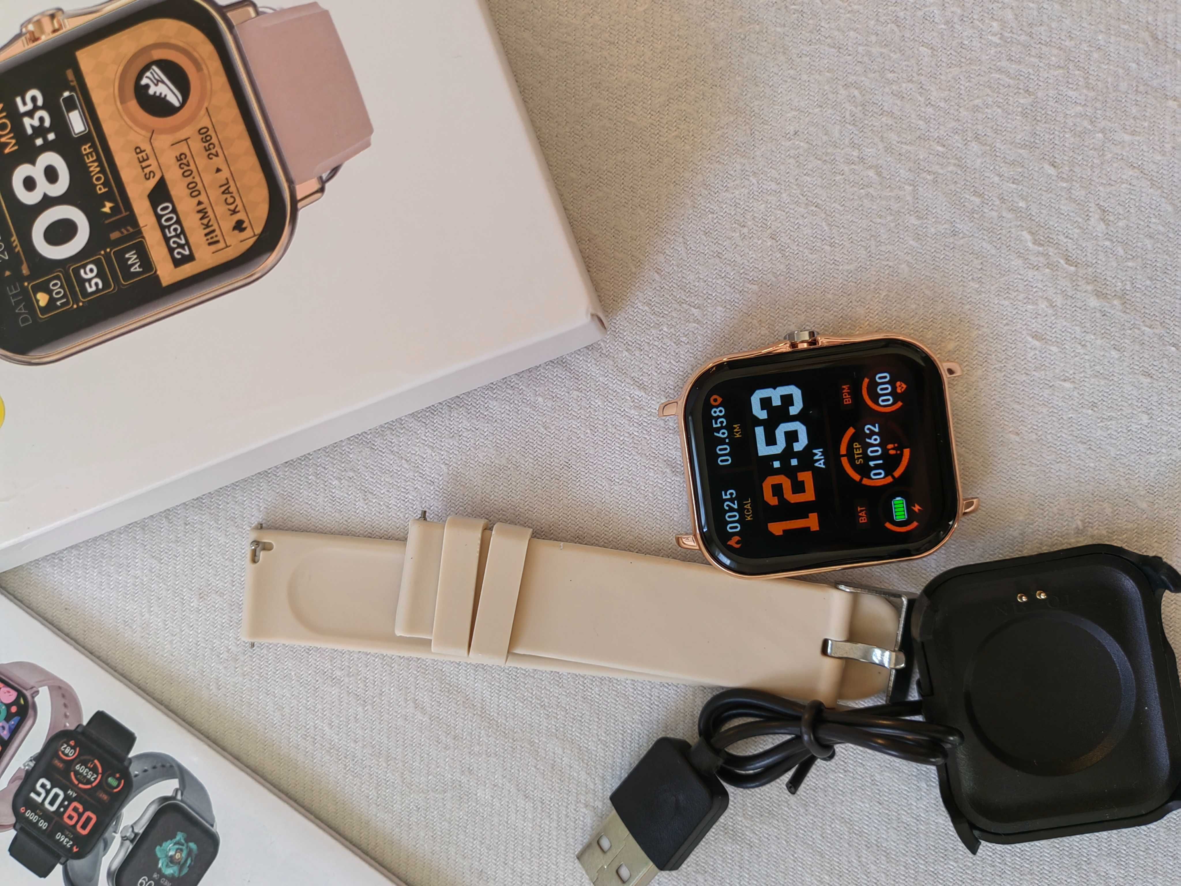 Inteligentny zegarek Bluetooth – rozmowy, pomiar tlenu we krwi