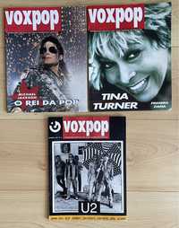 Revistas Voxpop (Michael Jackson, Tina Turner e U2)