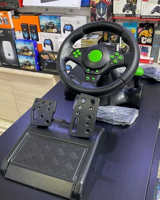 Руль для ПК PS3 с педалями системой вибрации дрифт кермо