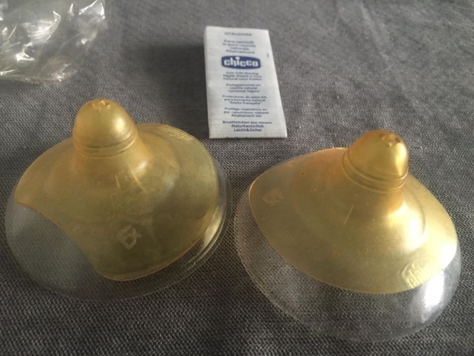 Bicos silicone de amamentação