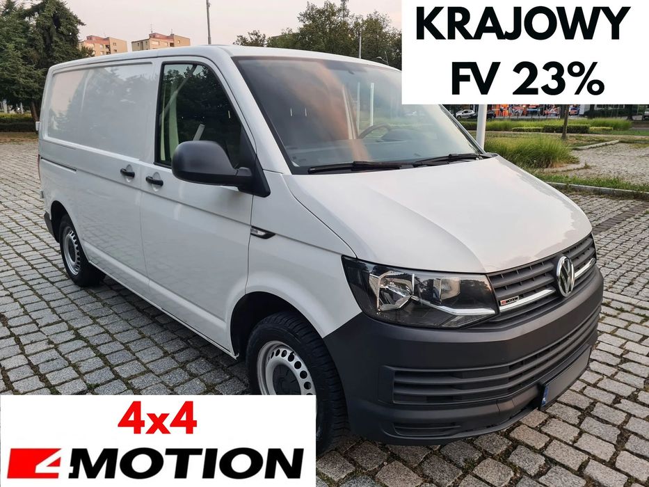Volkswagen Transporter T6 4Motion 4x4  4x4, L1H1, 230V, 3os., bezwypadk., serwisowany w ASO, zadbany