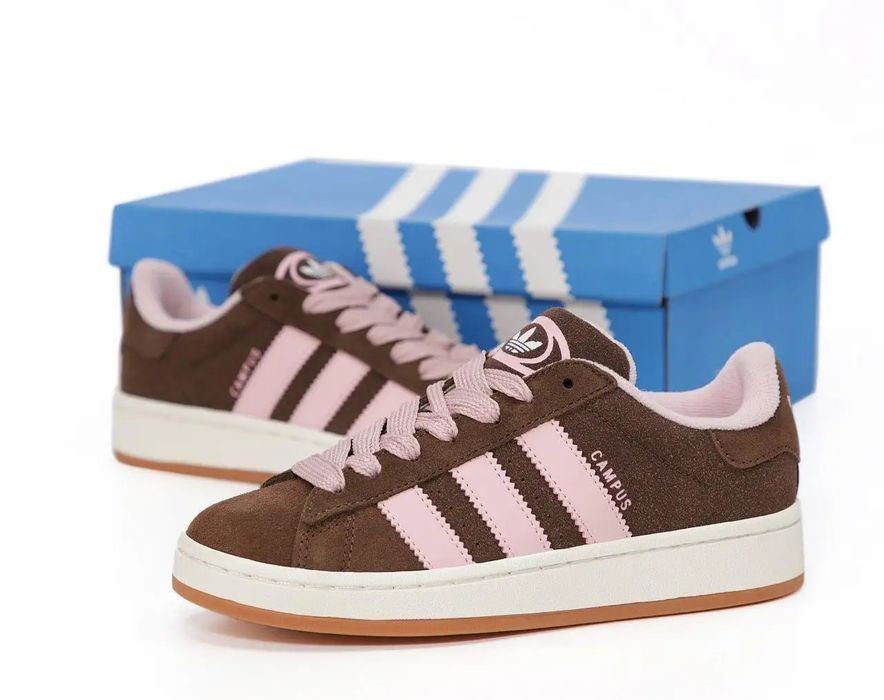 Жіночі кросівки Adidas Campus (сірі на білій підошві) замшеві демісезо