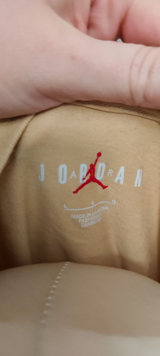 T-shirt Jordan Nike, beżowy, męski, rozmiar L