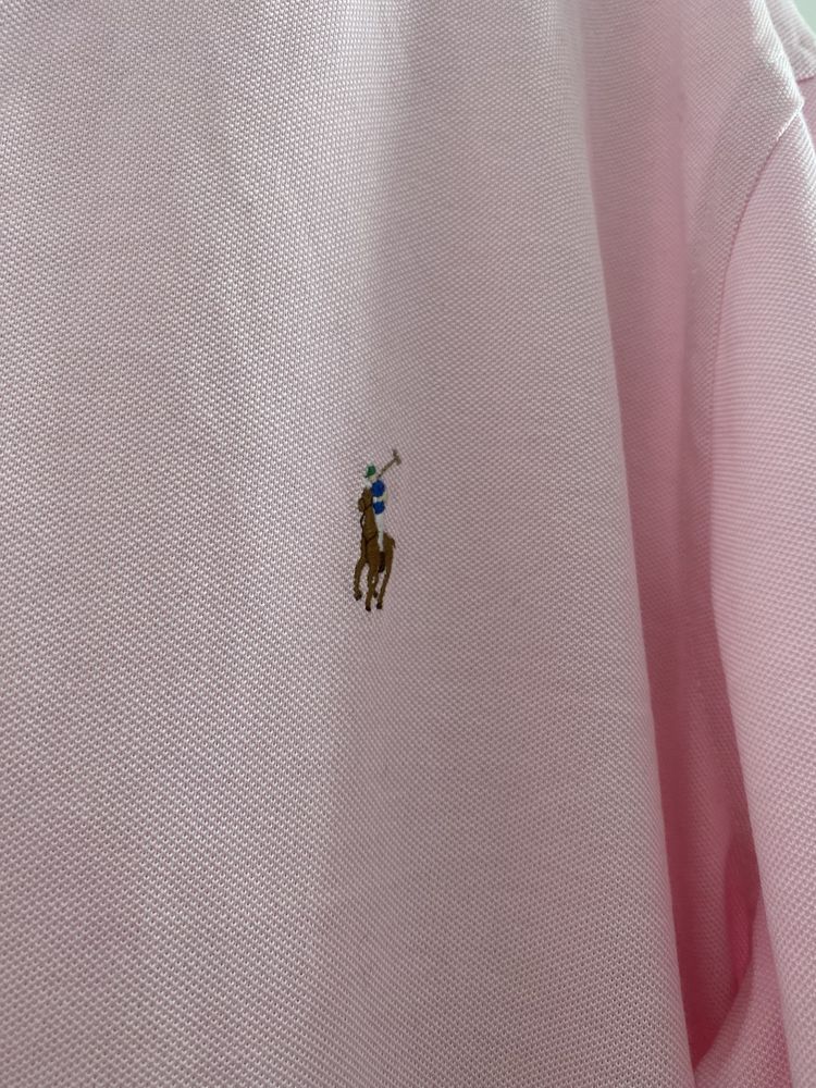 Koszula męska Ralph Lauren Knit oxford różowa XL XXL nowa