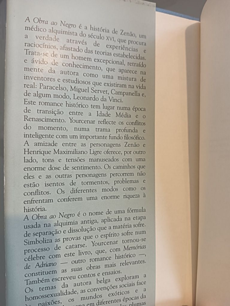 A Obra ao Negro , de Marguerite Yourcenar Novo!!