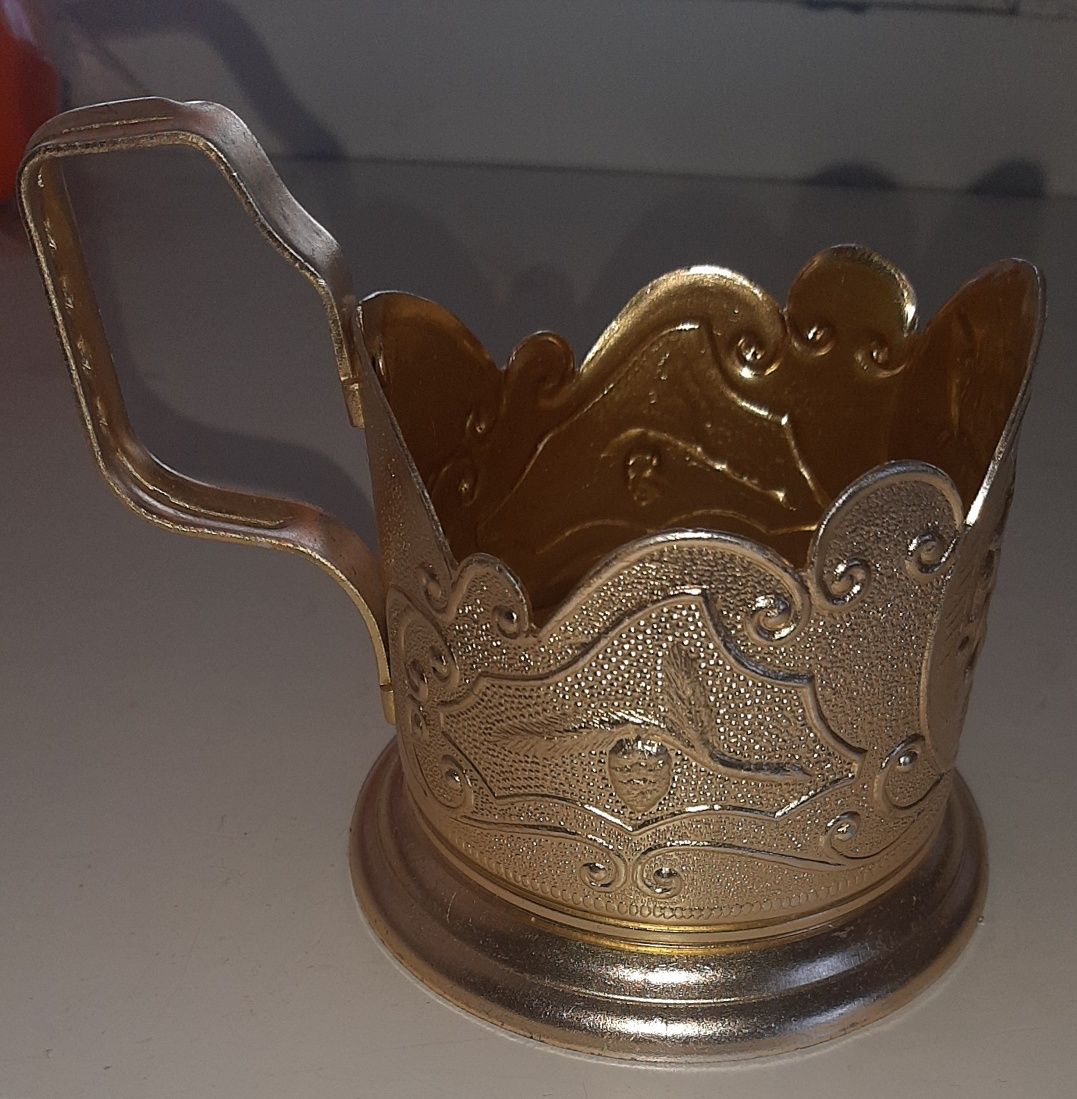 Подстаканник Лиса с добычей,СССР