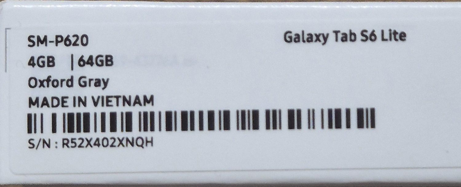 Tablet Samsung Galaxy Tab S6 Lite 2024 10.4" 64 GB Oxford Gray SM-P620