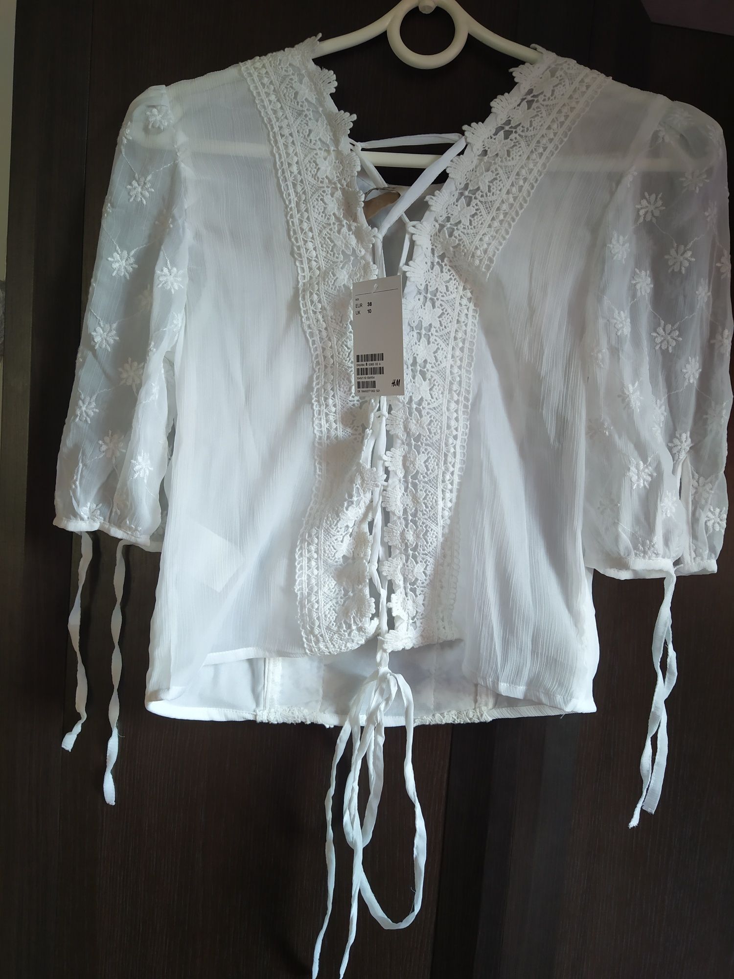 Bluzka H&M z wiązaniem na plecach