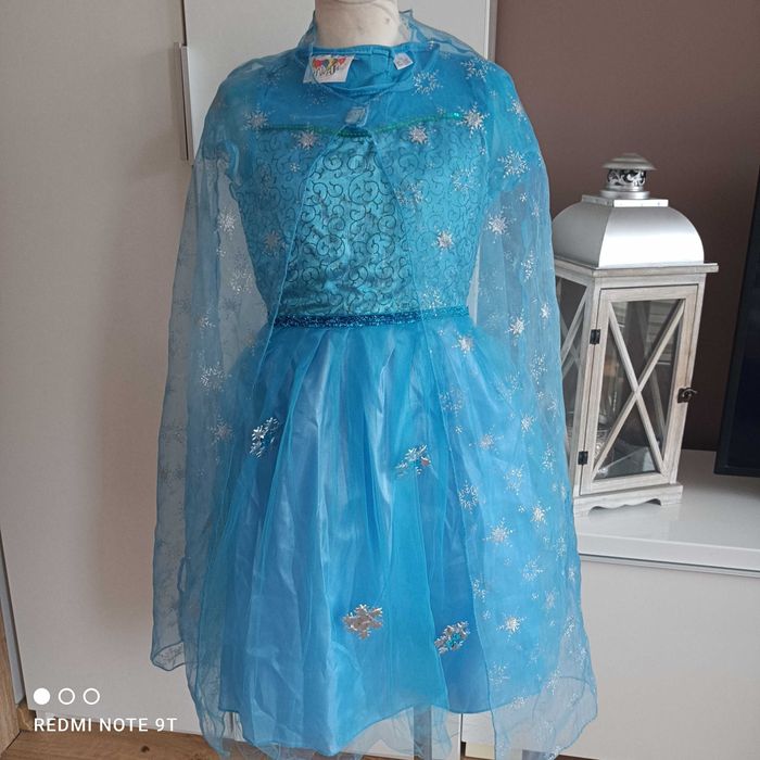 NOWY strój karnawałowy ELZA ELSA ELZY Kraina Lodu Frozen 110/116 36