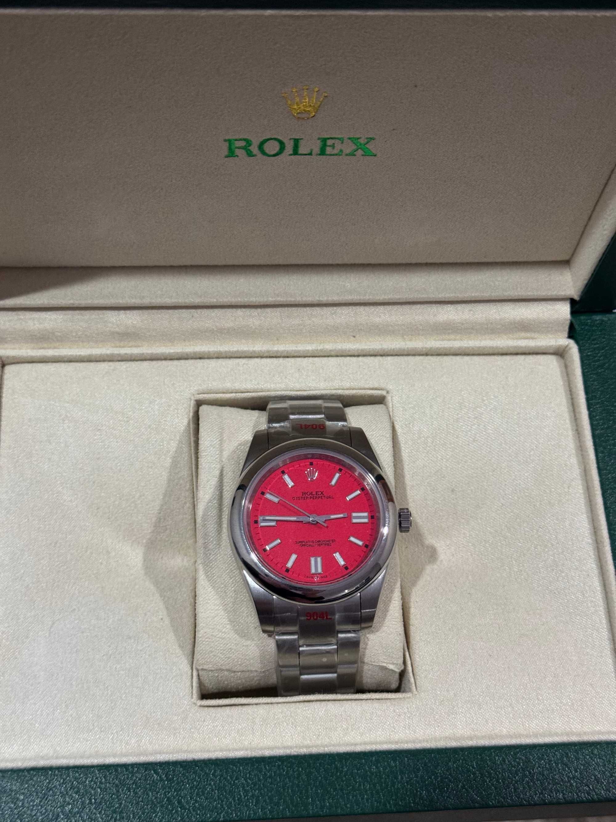 Rolex Oyster Perpetual Coral Red