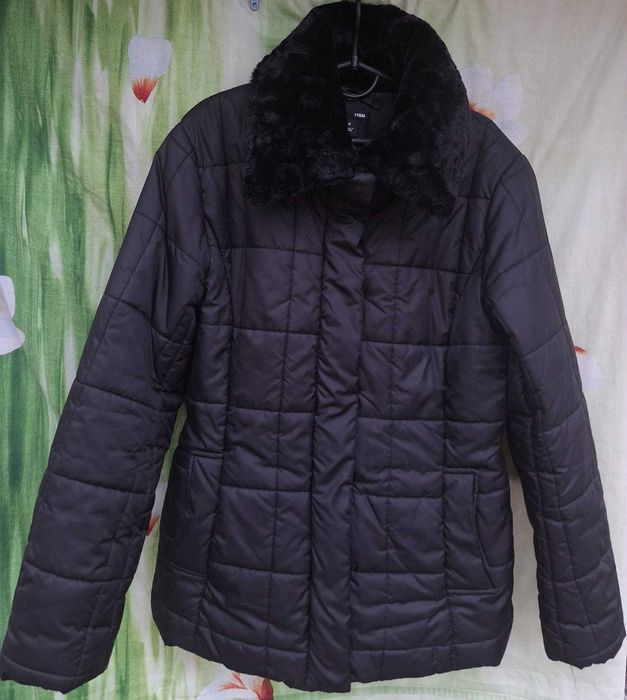 Куртка женская,теплая,цвет-черный,р.48-50.Бренд - Н&M,Швеция
