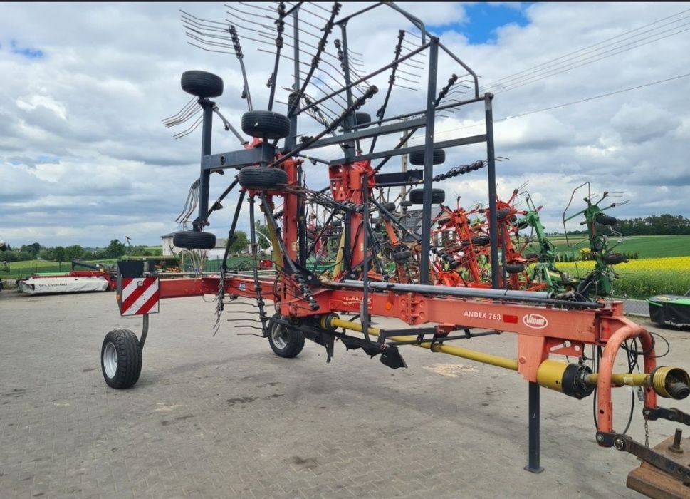 Zgrabiarka dwukaruzelowa deutz fahr 7641 vicon/kuhn/kverneland/fella