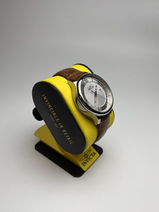 Годинник Invicta 47805, чоловічий годинник зі шкіряним ремінцем