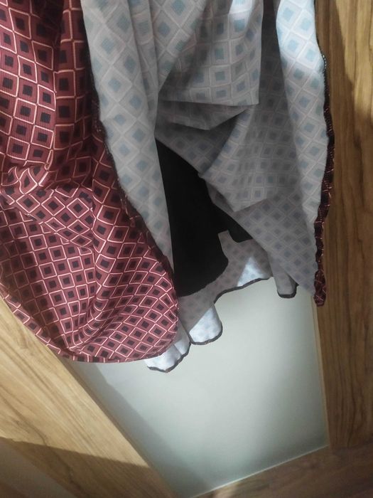 Sukienka brązowa w romby Kartes Maja 348-1