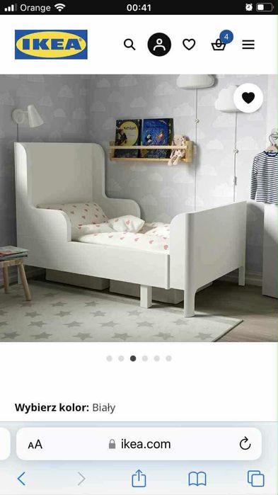 Rozsuwane łóżko dla dziecka IKEA+materac