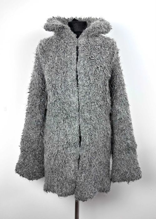 Kurtka moherowa Seventy Italy długi kardigan alpaka r. L