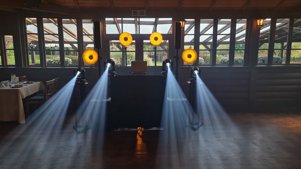 Światła retro DJ oświetlenie