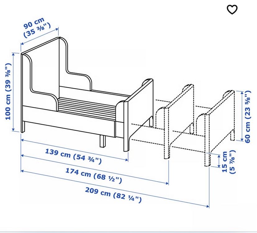 Cama extensiva criança