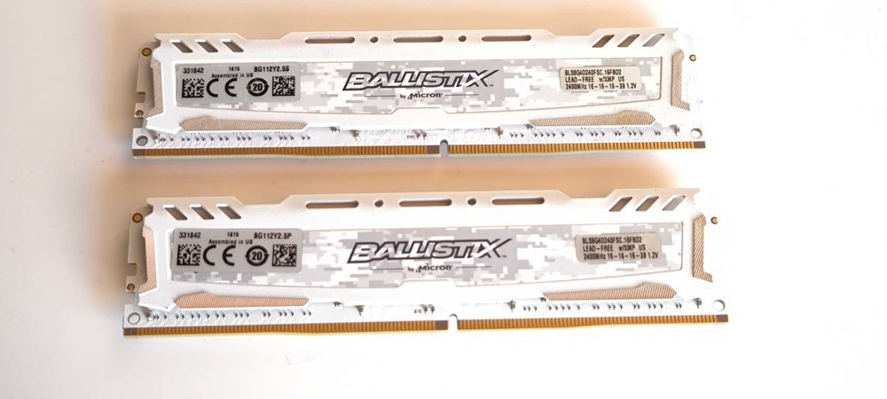 Ram memória Ballistix DDR4 8gb x2 2400hz PC desktop