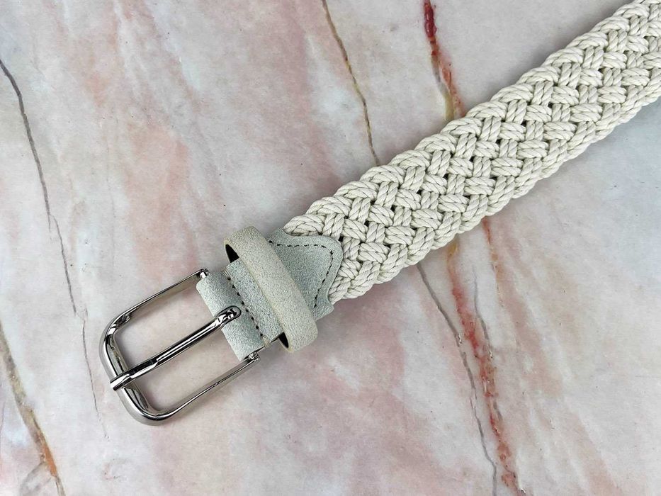 Nowy pasek SuitSupply ze skóry naturalnej bawełny skóra skórzany męski