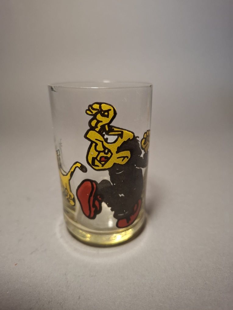 Zestaw szklanek szklaneczek smerfy