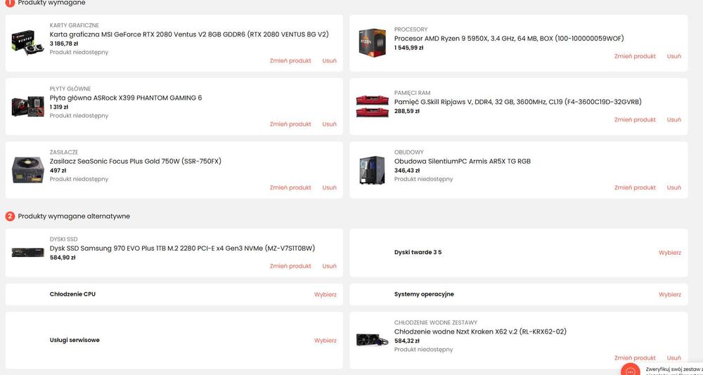 Komputer stacjonarny do pracy/ gier