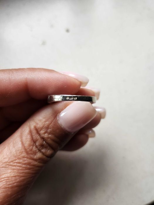 Anel ouro branco e dourado