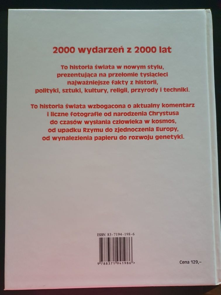 Książka "2000 wydarzeń z 2000 lat"