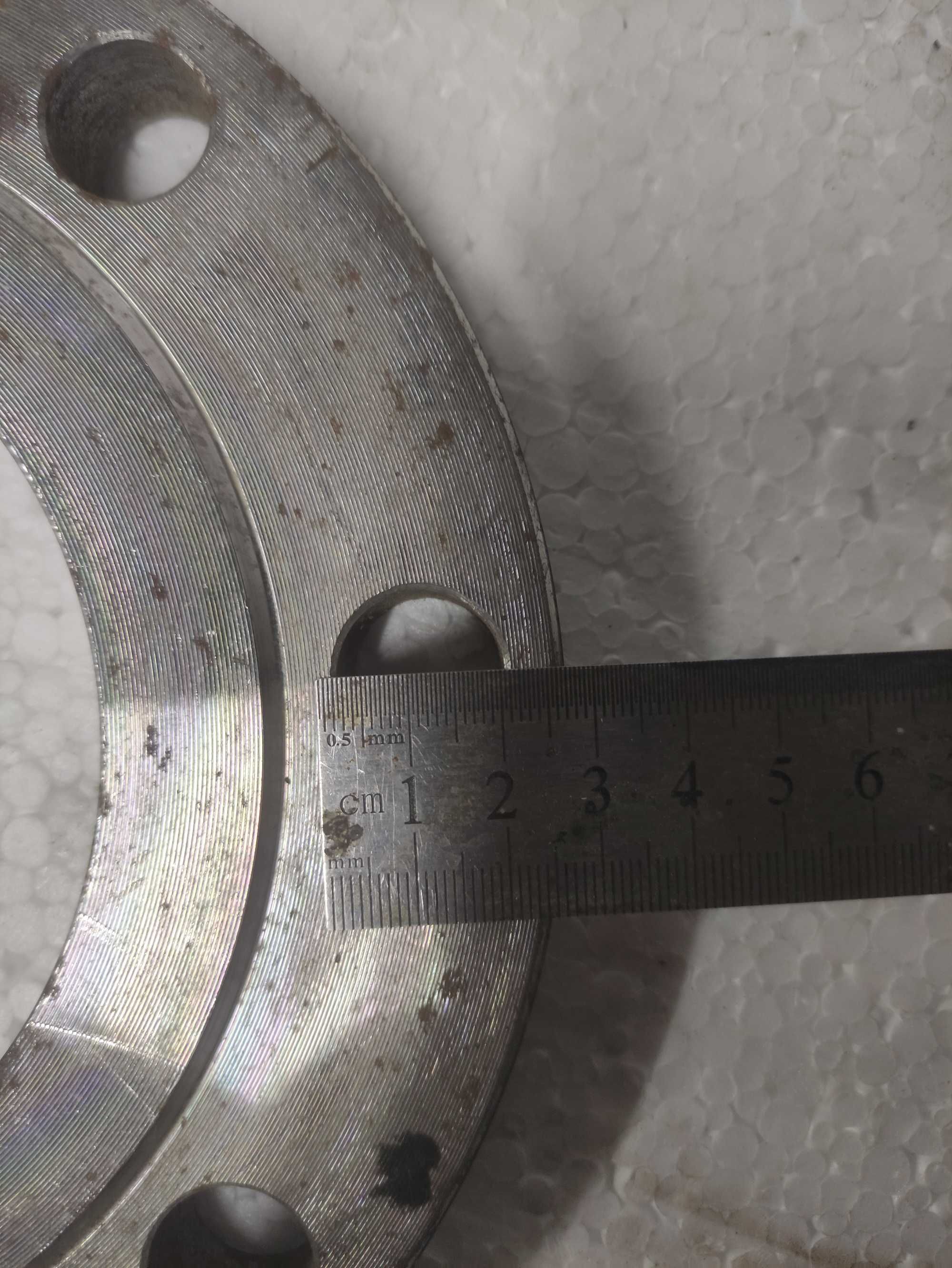 Флянец, нержавіюча сталь, діаметр 21 см (пара)