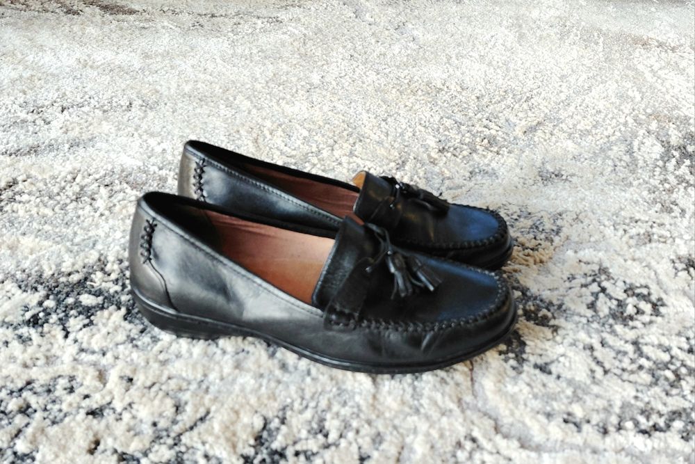 Clarks extra lekkie Mokasynki Loafersy skóra naturalba r. 38 _ 24,5 cm