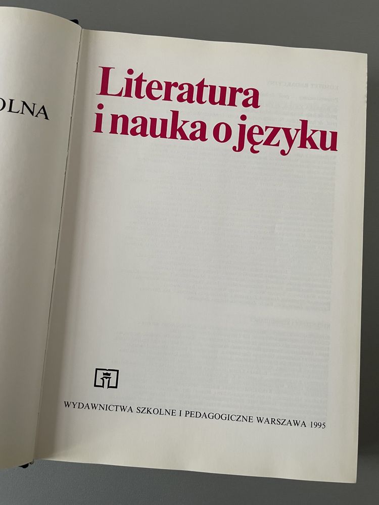 Encyklopedia Szkolna Literatura i nauka o języku WSiP