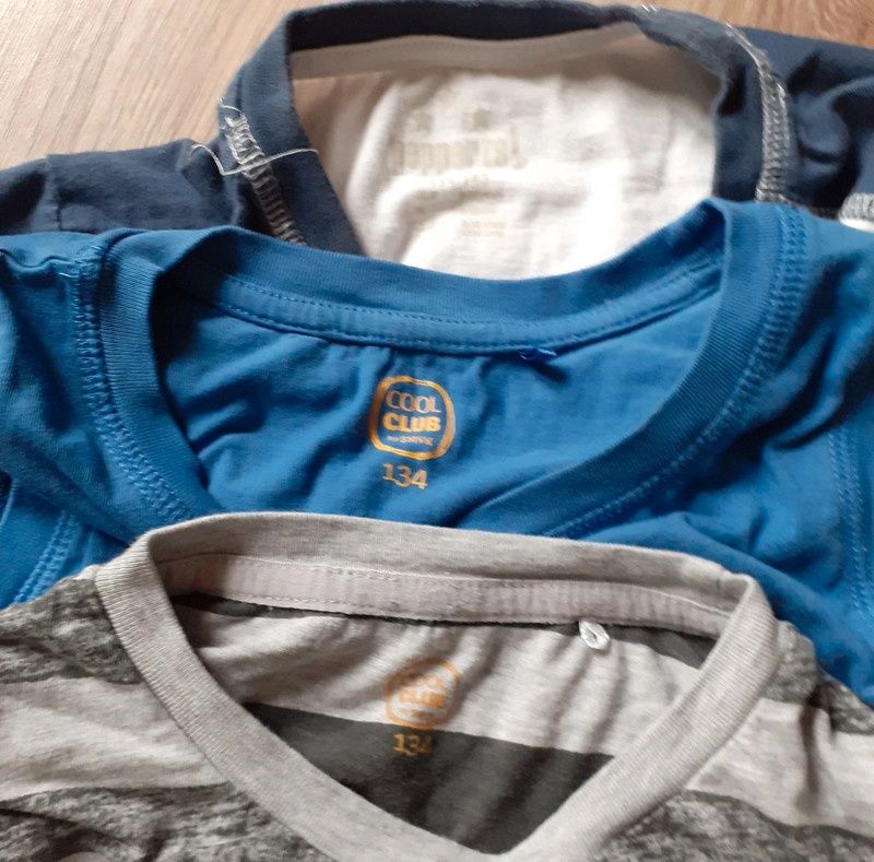Zestaw ubrań dla chłopca 134 bluzki tshirt lato 134/140