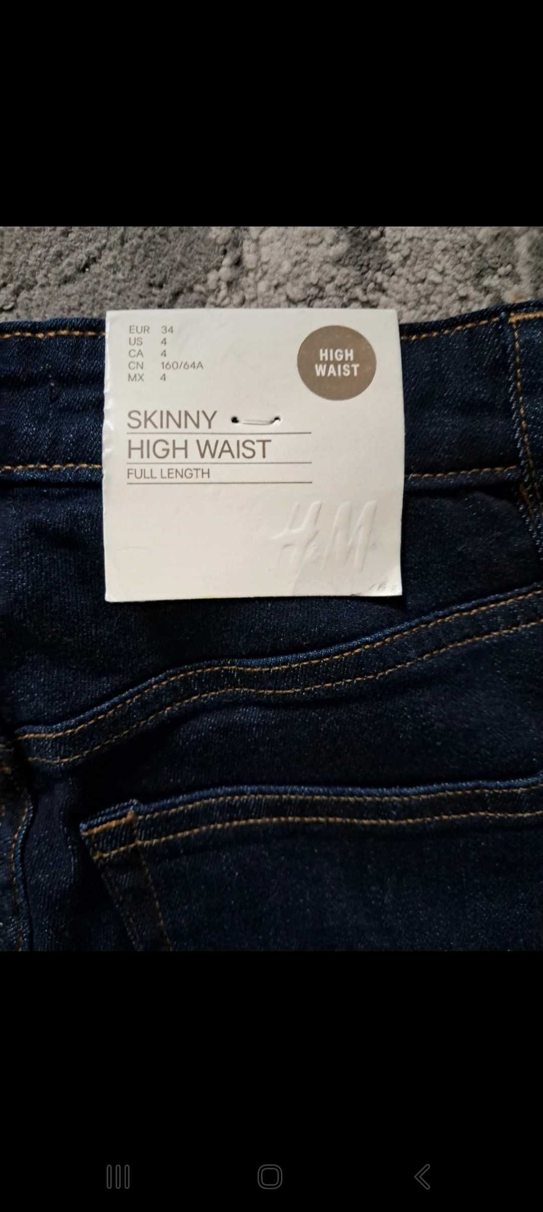 Spodnie jeansowe rozmiar 34 H&M