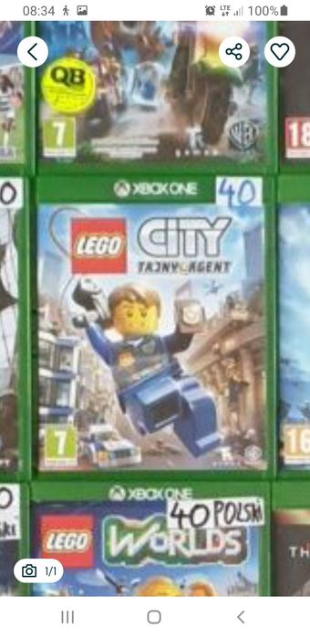 2 gry na xboxa one lego city i minecraft