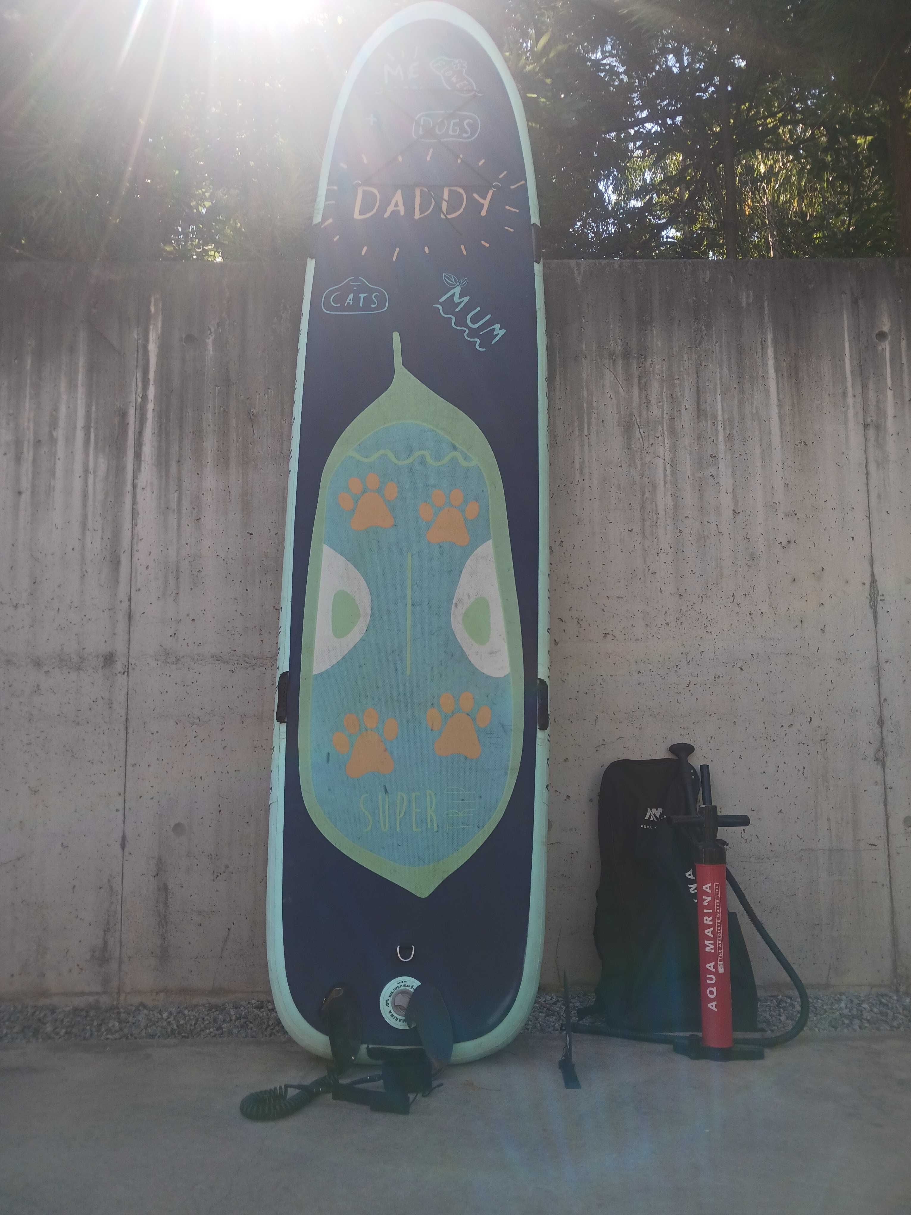 Prancha de Sup Padel insuflável Aqua Marina Super Trip