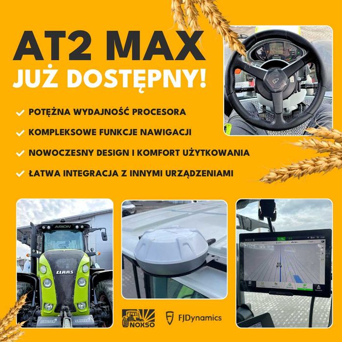 FJD AT2 MAX Nawigacja Rolnicza RTK GPS - prowadzenie RTK 2.5 cm