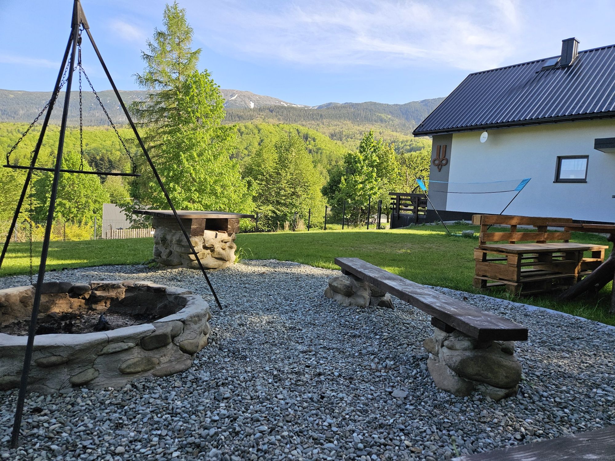 Domek Dychnij SE w Zawoi, ogrodowe SPA jacuzzi sauna