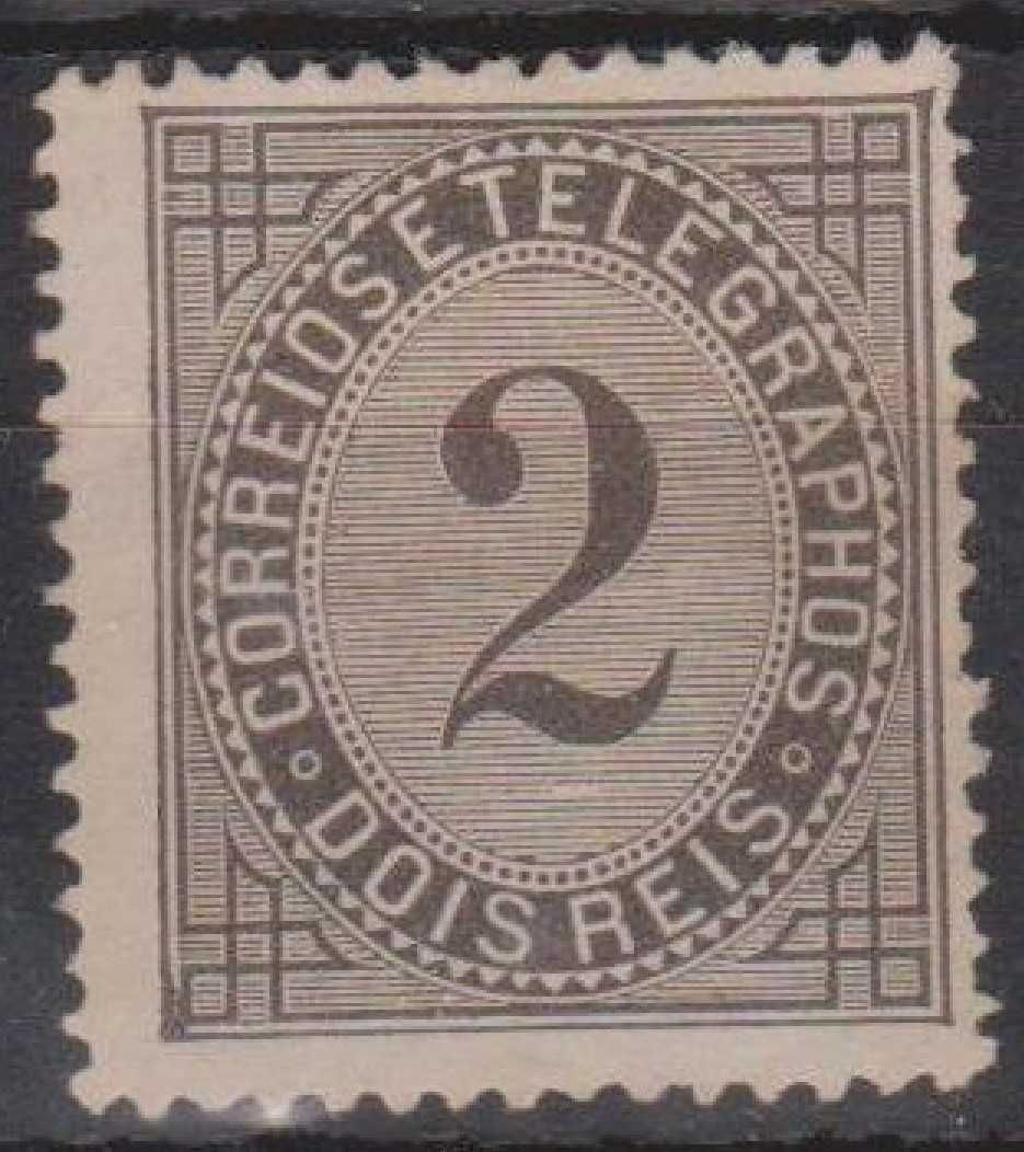 Selos Portugal 1884- Taxa de Telegramas 2 reis  AF. 59 NOVO