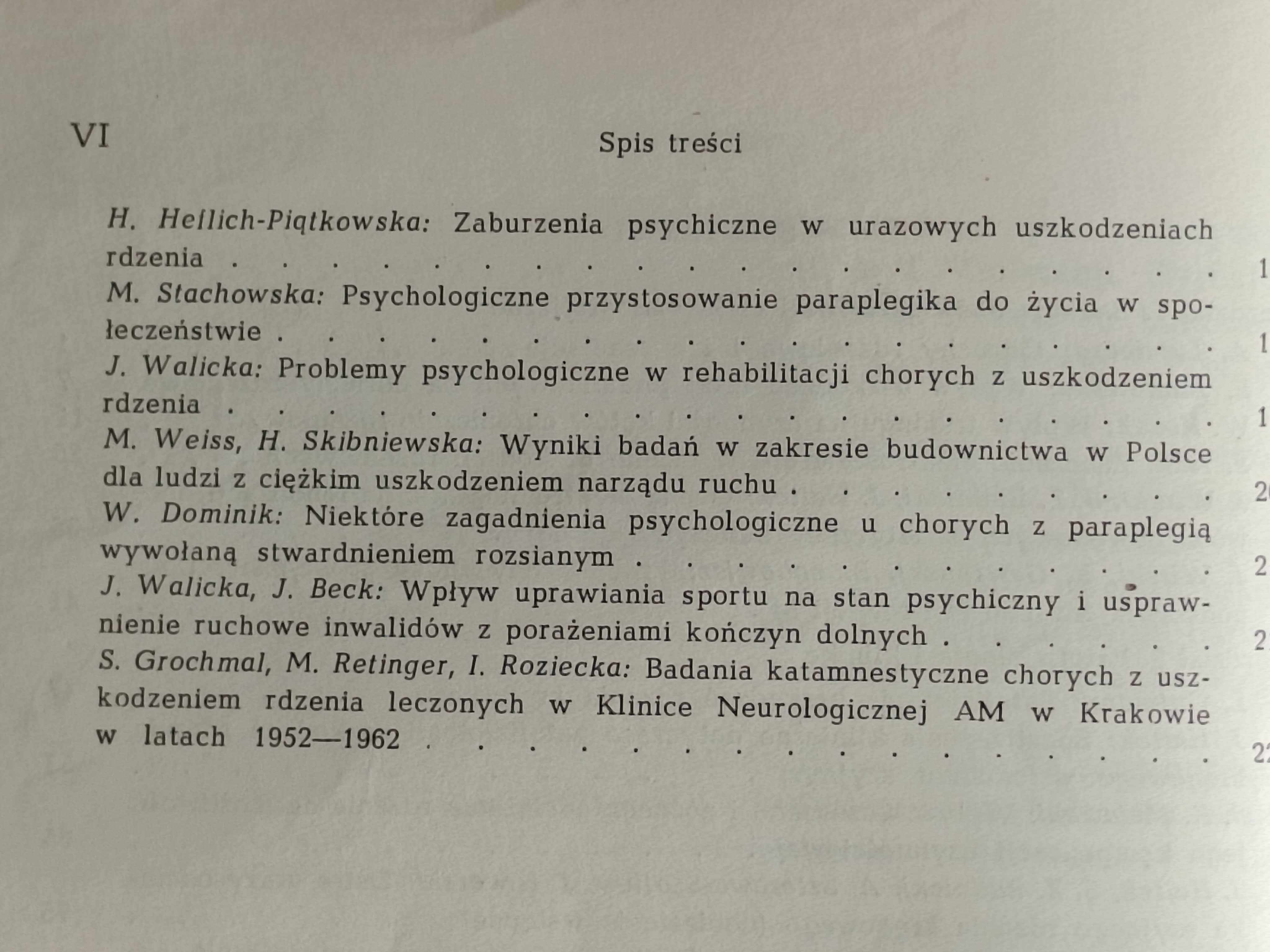 Kompensacja czynności rdzenia kręgowego. Materiały sesji naukowej 1968