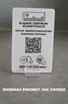 Mini stojak z kartą do zbierania opinii Google QRcode/NFC + projekt