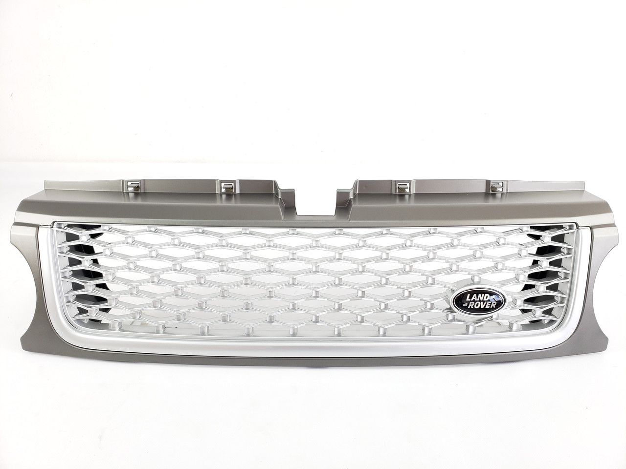 Решетка радиатора на Range Rover Sport 2009-2013  Серая с белым