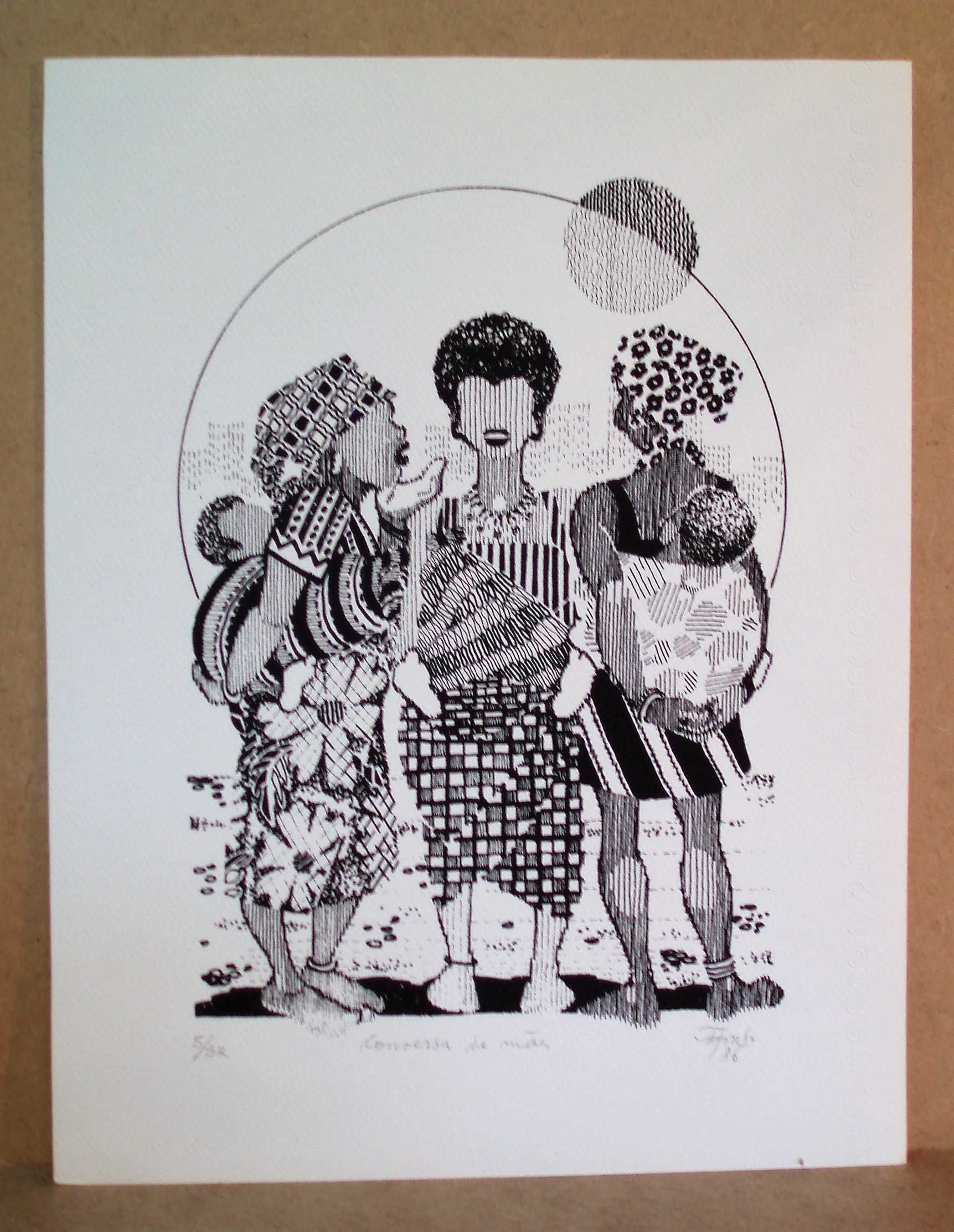 Coleção de 40 serigrafias assinadas sobre Angola